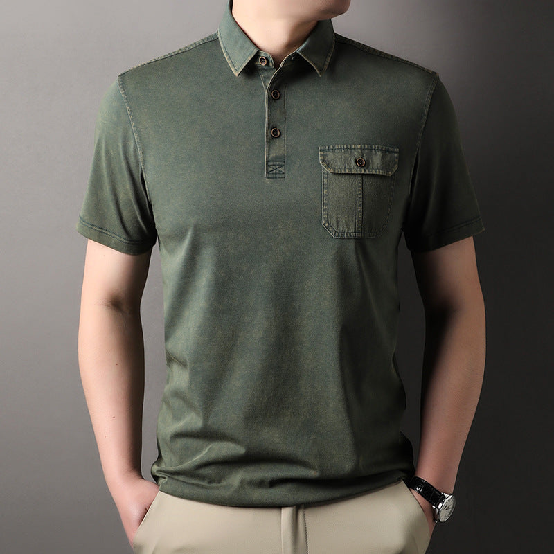 Herren Poloshirt mit praktischer Brusttasche und hochwertigem Baumwollmix Aliams