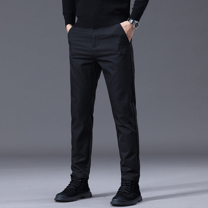 Herren entspannte Slim-Fit Hose mit praktischen Eingrifftaschen Aliams