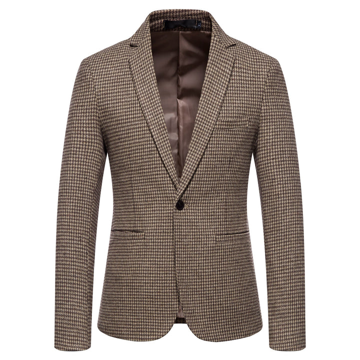 Herren eleganter Blazer mit modernem Schachbrettmuster Aliams