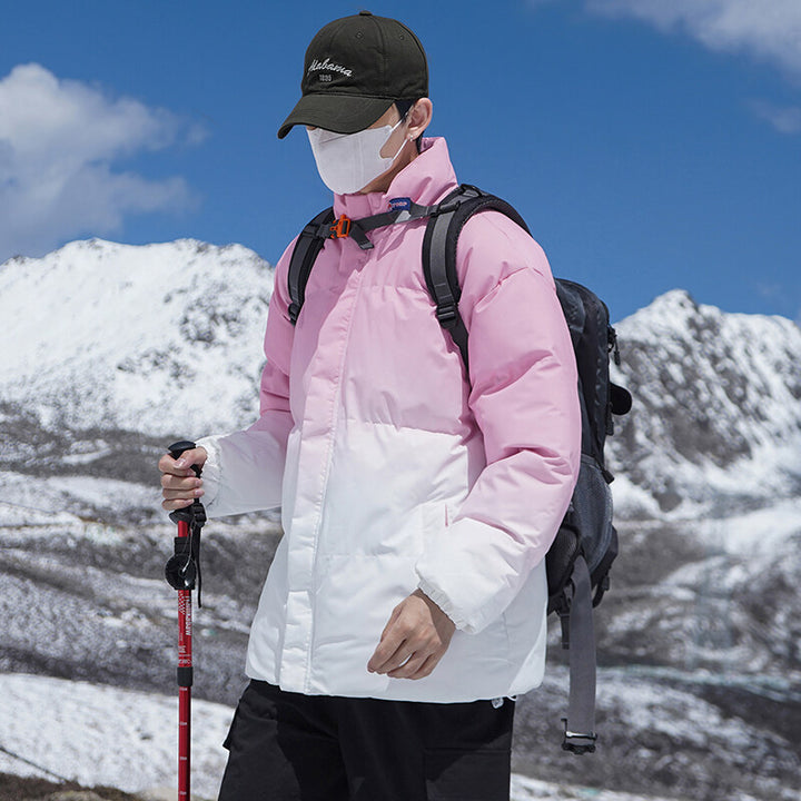 Herren Isolierte Outdoor-Steppjacke mit hohem Kragen und praktischem Reißverschluss Aliams