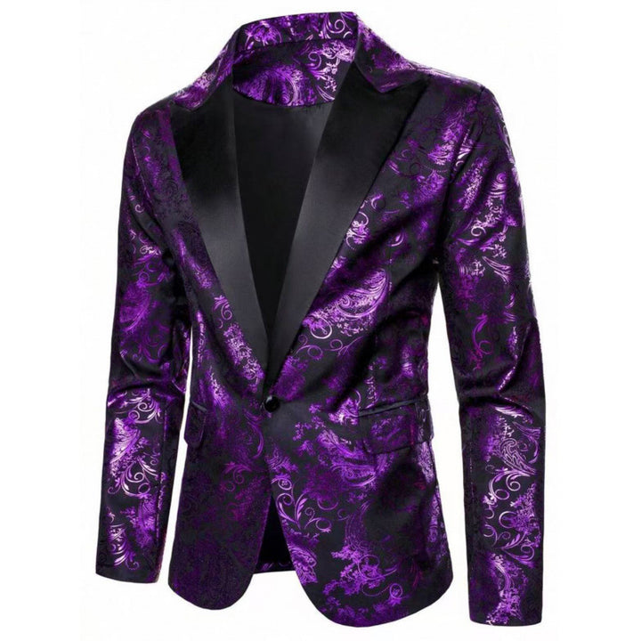 Herren Elegant bedruckter Smoking-Blazer Aliams
