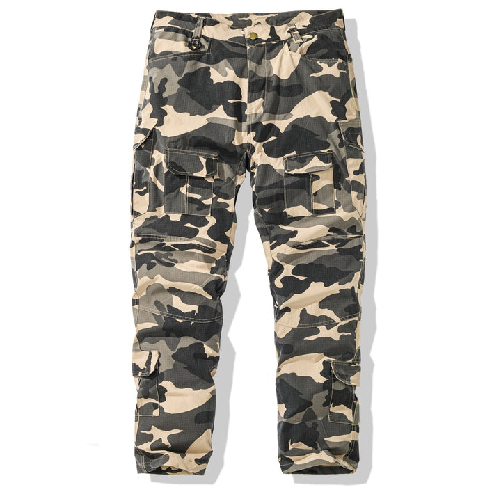 Herren Cargohose im Camouflage-Design mit vielseitigen Taschen Aliams