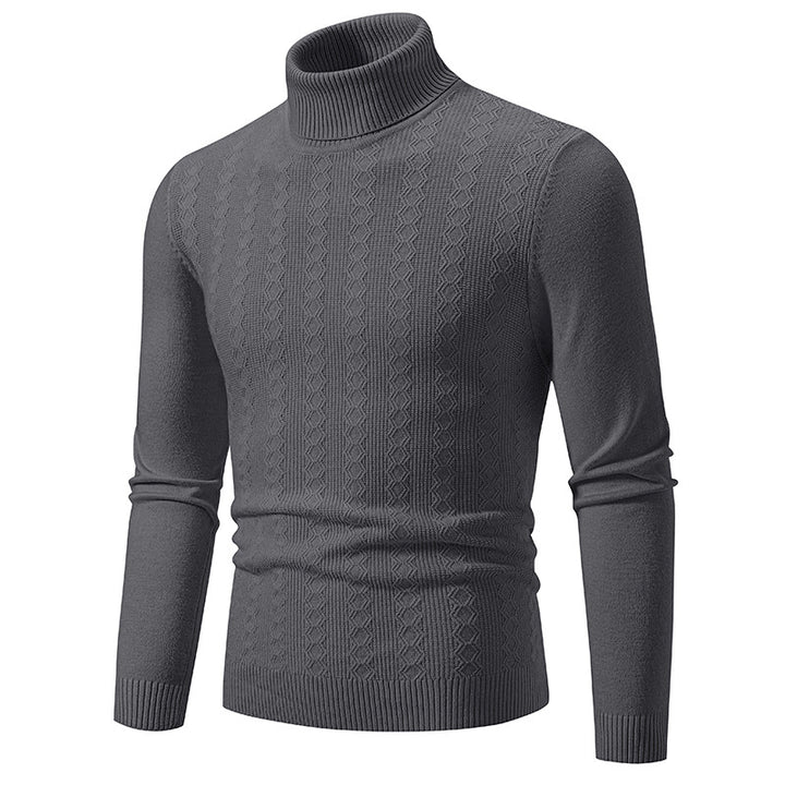 Herren Komfortabler Rollkragenpullover mit strukturiertem Design und hochwertiger Baumwolle Aliams