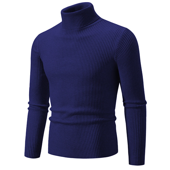 Herren feiner Rollkragenpullover aus langlebigem Strickmaterial Aliams