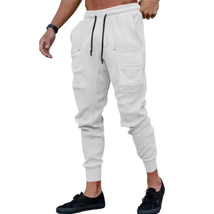 Herren Cargo-Jogginghose mit hochfunktionalen Taschen und flexiblem Bund Aliams