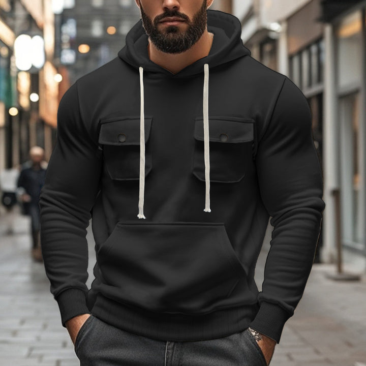 Herren Hoodie mit praktischen Taschen und modernem Design Aliams