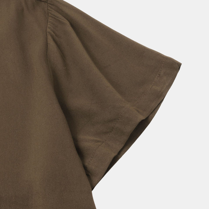 Herren Kurzarmhemd aus leichtem, atmungsaktivem Stoff mit elegantem Kragen und Knopfverschluss Aliams