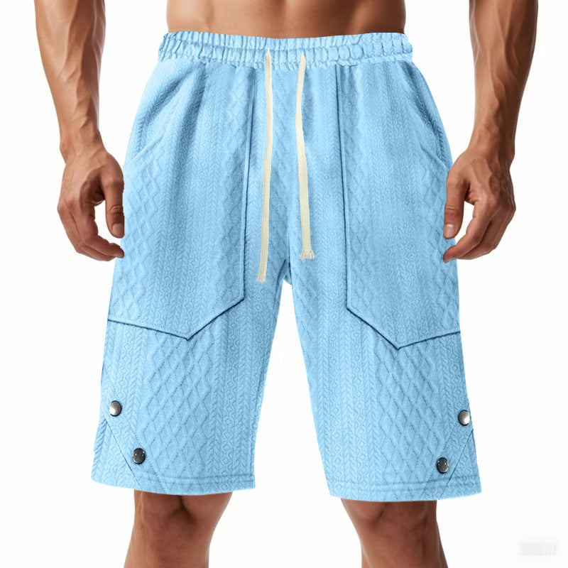 Herren Cargo-Shorts mit praktischen Taschen und elastischem Bund Aliams