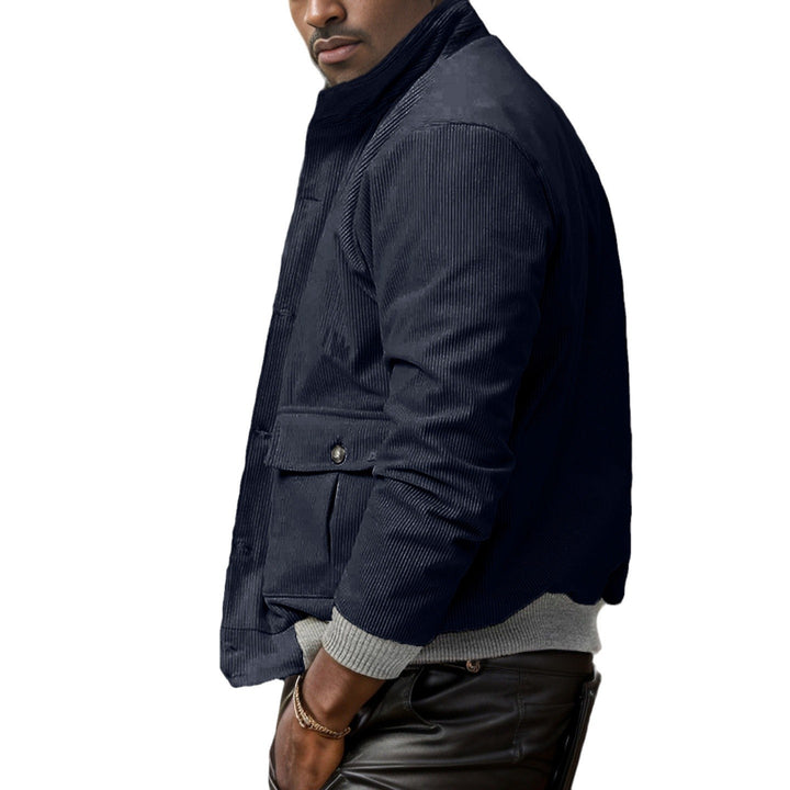 Herren sportliche Cordjacke mit praktischen Taschen und modernem Design Aliams