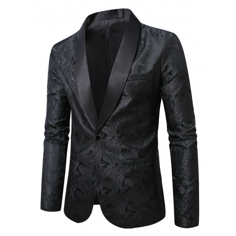 Herren eleganter Smoking-Blazer mit paisley Muster Aliams