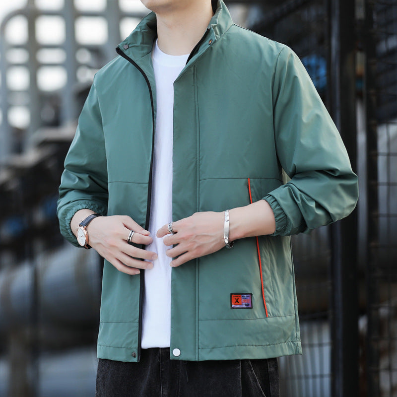 Herren winddichte Freizeitjacke mit atmungsaktiven Einsätzen und praktischen Taschen Hedi-Mode