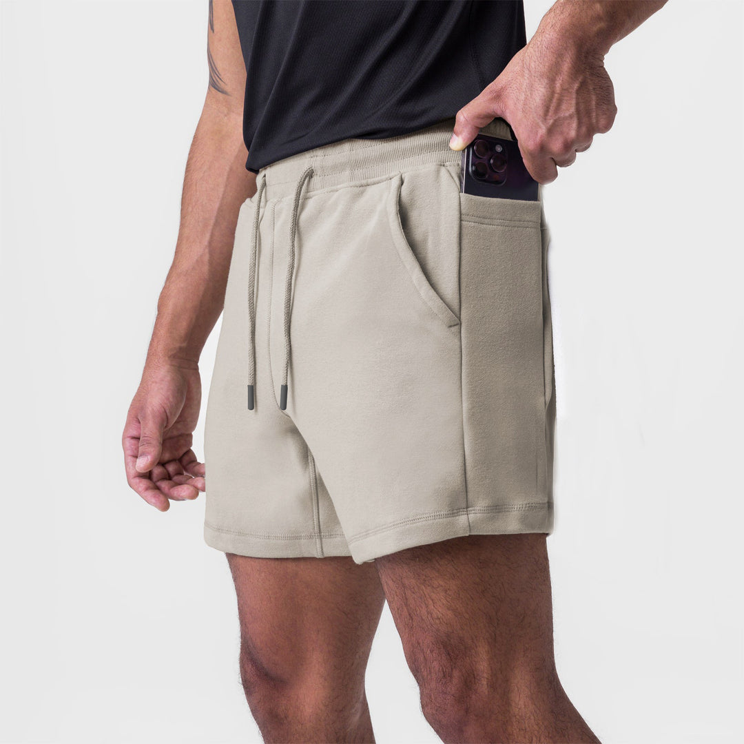 Herren Bequeme Shorts mit seitlichen Taschen und verstellbarem Bund Aliams