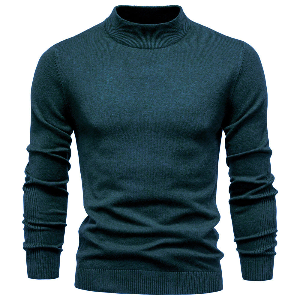 Herren Rollkragenpullover aus weichem Strickmaterial mit feiner Rippstruktur Aliams