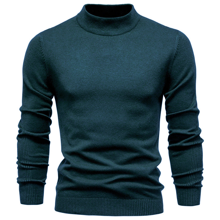 Herren Rollkragenpullover aus weichem Strickmaterial mit feiner Rippstruktur Aliams