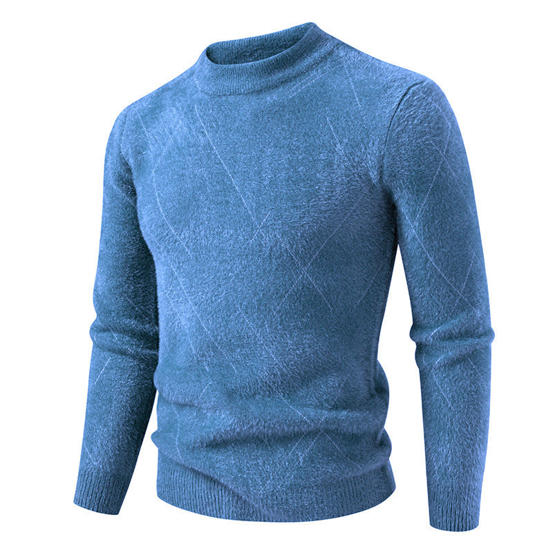 Herren Rollkragenpullover mit eleganter Struktur und feinem Material Aliams