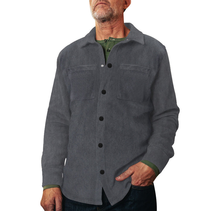Herren Cord-Jacke mit praktischen Brusttaschen und modernem Schnitt Aliams