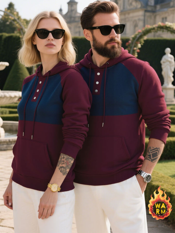 Herren Hoodie mit Knopfleiste und sportlichem Design Aliams