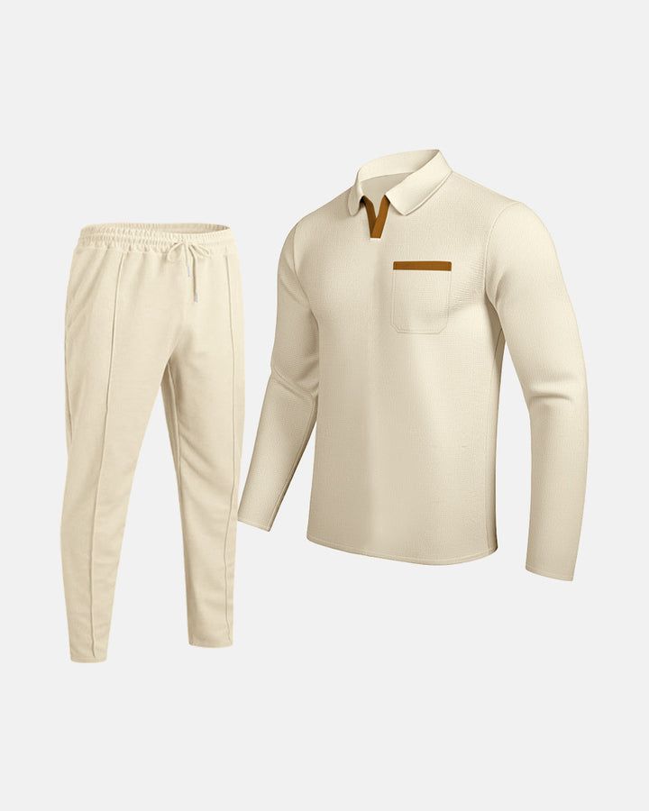 Herren Kombi-Outfit mit Poloshirt und Jogginghose Aliams