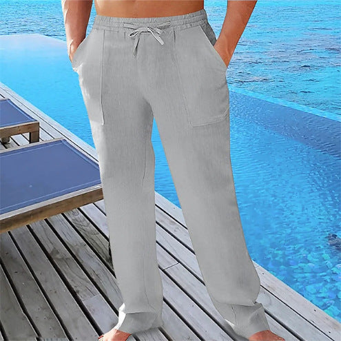 Herren Bequeme Freizeithose mit elastischem Bund und praktischen Taschen Aliams