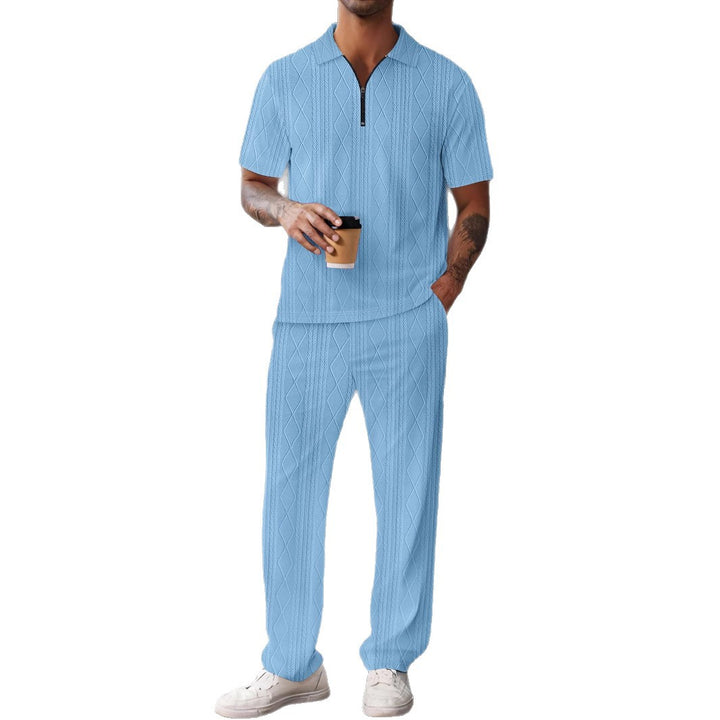 Herren stilvolles Strick-Polo-Set Aliams