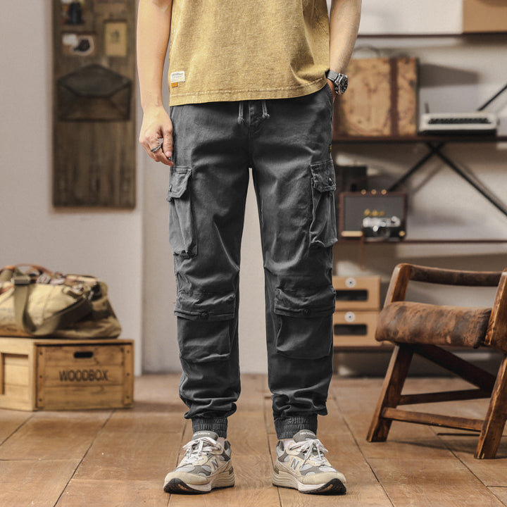 Herren komfortable Cargo-Hose mit elastischen Bündchen Aliams