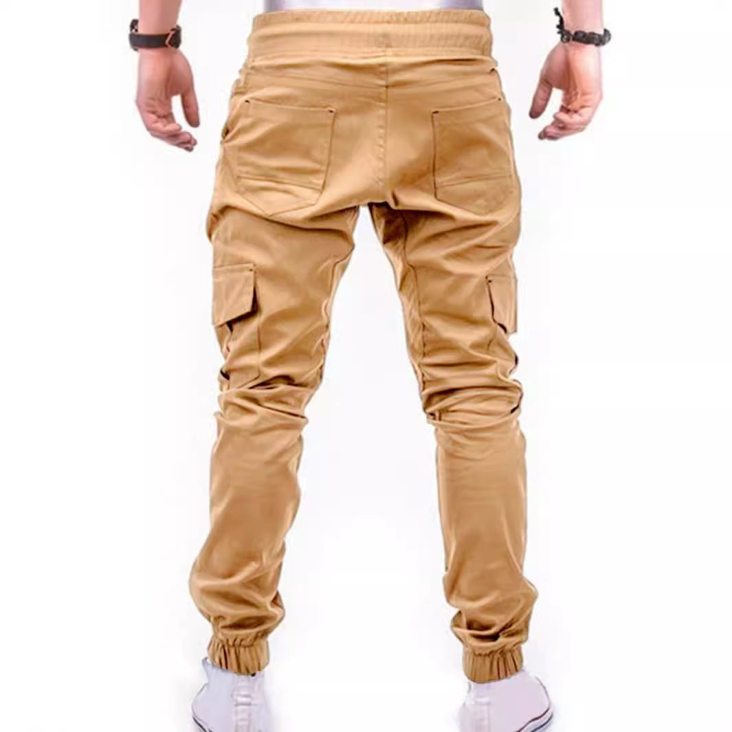 Herren Cargo-Hose mit elastischem Bund und praktischen Multifunktions-Pockets Aliams