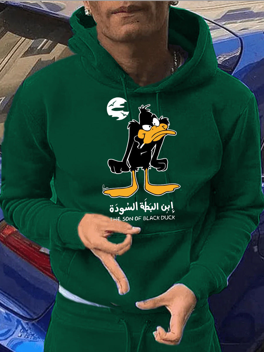 Herren Kapuzenpullover mit einzigartigem Cartoon-Motiv Aliams