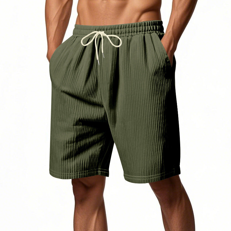 Herren Freizeit Shorts mit elastischem Bund und seitlichen Taschen Aliams