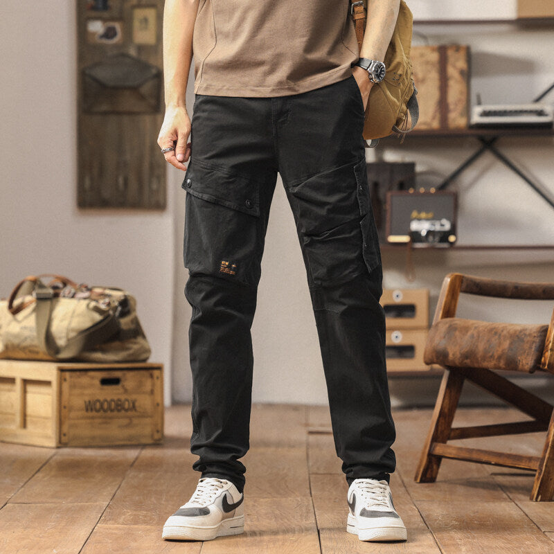 Herren robuste Cargo-Hose mit multifunktionalen Taschen Aliams