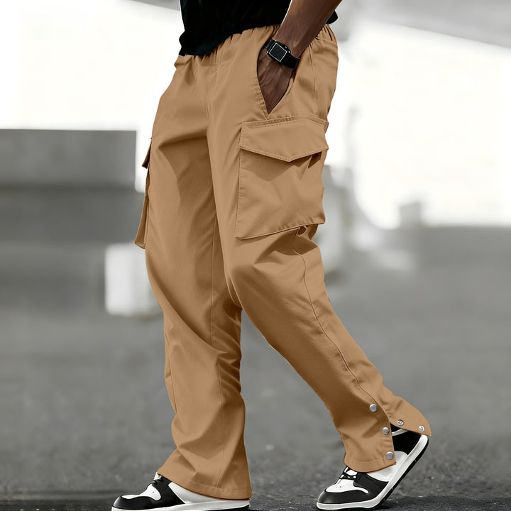 Herren Cargo-Hose mit praktischen Taschen und elastischem Bund Aliams