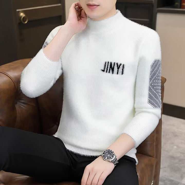 Herren eleganter Strickpullover mit modernen Details Aliams