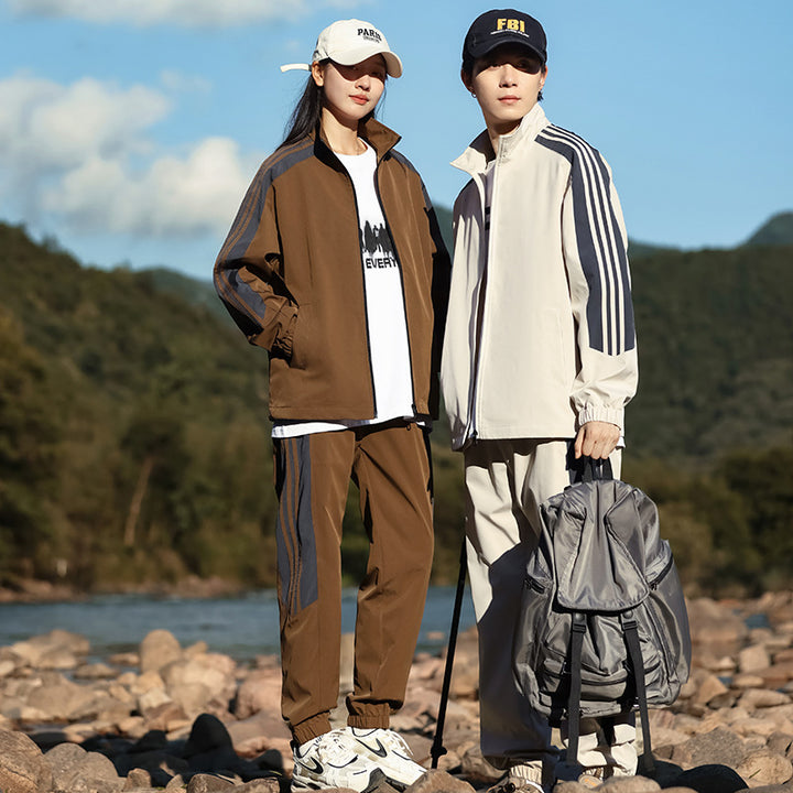 Herren Sportanzug mit hohem Kragen und atmungsaktiven Einsätzen Aliams