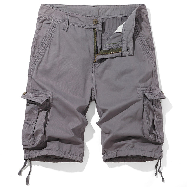 Herren Cargo-Shorts mit praktischen Taschen und verstellbarem Kordelzug Aliams