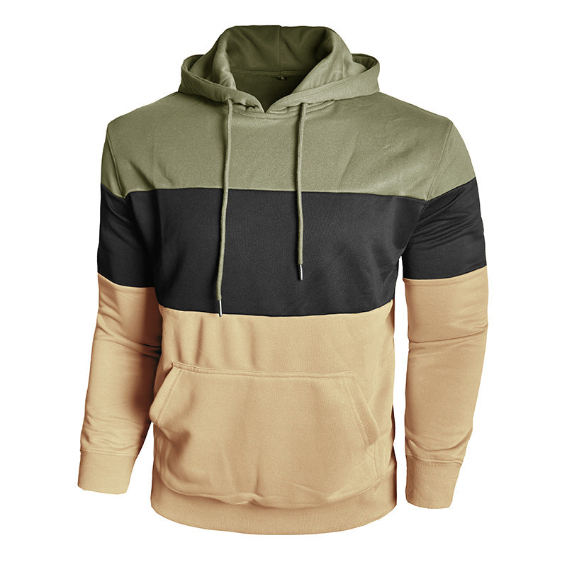 Herren Kapuzenpullover mit modischem Farbblockdesign Aliams