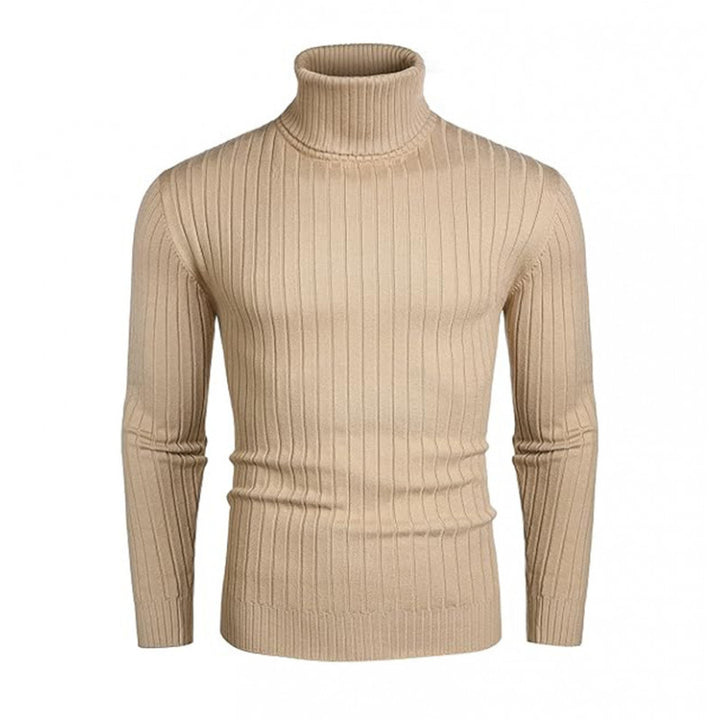 Herren Hochwertiger Rollkragenpullover mit feiner Rippenstruktur Aliams
