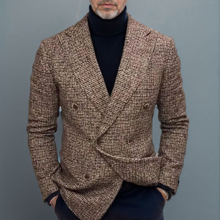 Herren Eleganter Doppelreihiger Blazer Aliams