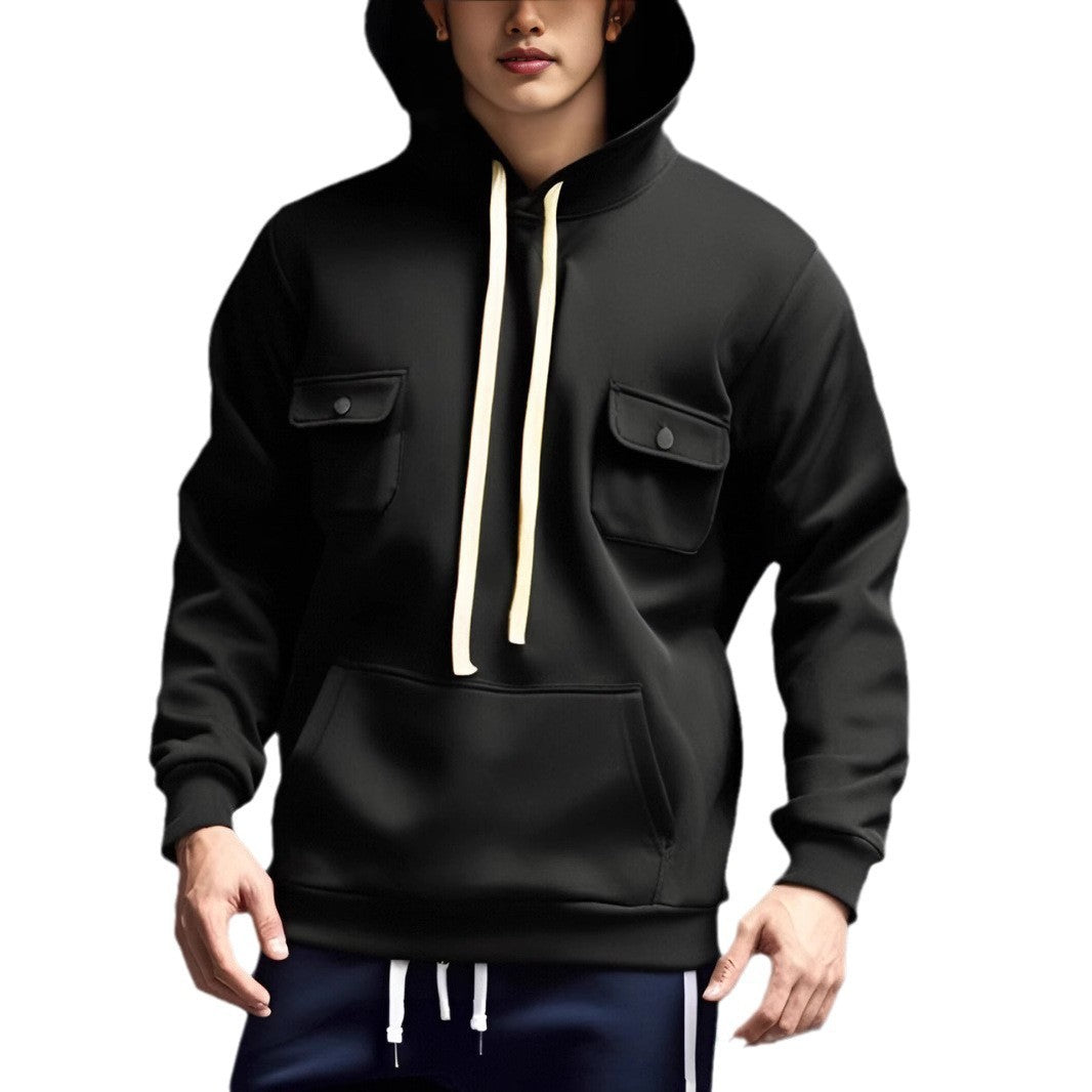 Herren Kapuzenpullover mit praktischen Taschen und strukturiertem Design Aliams