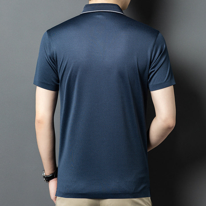 Herren Poloshirt mit strukturiertem Design und atmungsaktiven Eigenschaften Aliams