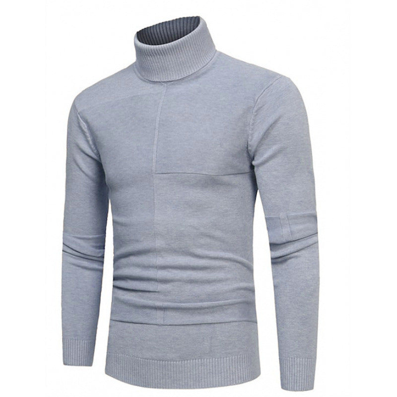 Herren Rollkragenpullover mit strukturierten Akzenten Aliams