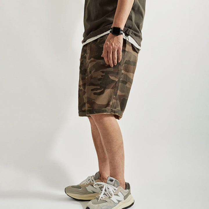 Herren Cargo-Shorts mit funktionalen Taschen und strapazierfähigem Material Aliams