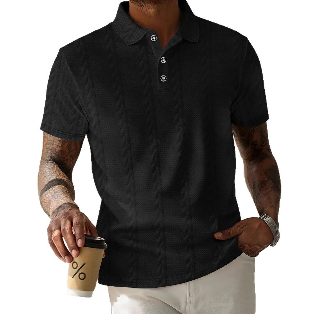 Herren Kurzarm Poloshirt mit strukturiertem Design Aliams