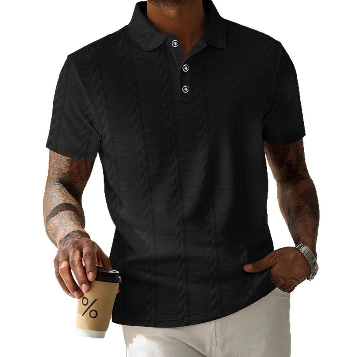 Herren Kurzarm Poloshirt mit strukturiertem Design Aliams