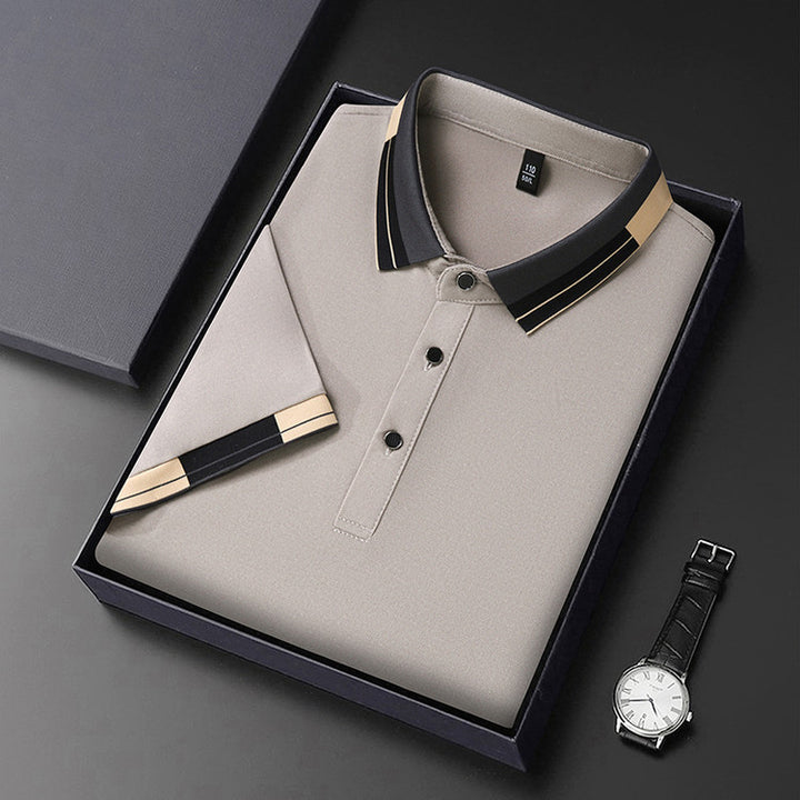 Herren stilvolles Poloshirt mit modernem Kragen und eleganten Akzenten Aliams