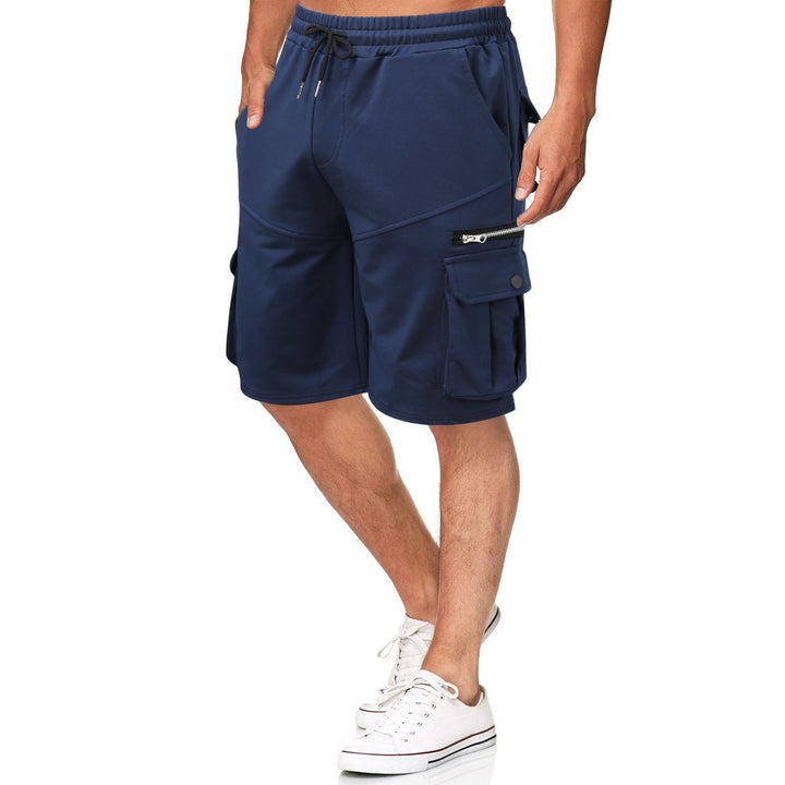 Herren funktionale Sport-Shorts mit vielseitigen Taschen und elastischem Bund Aliams