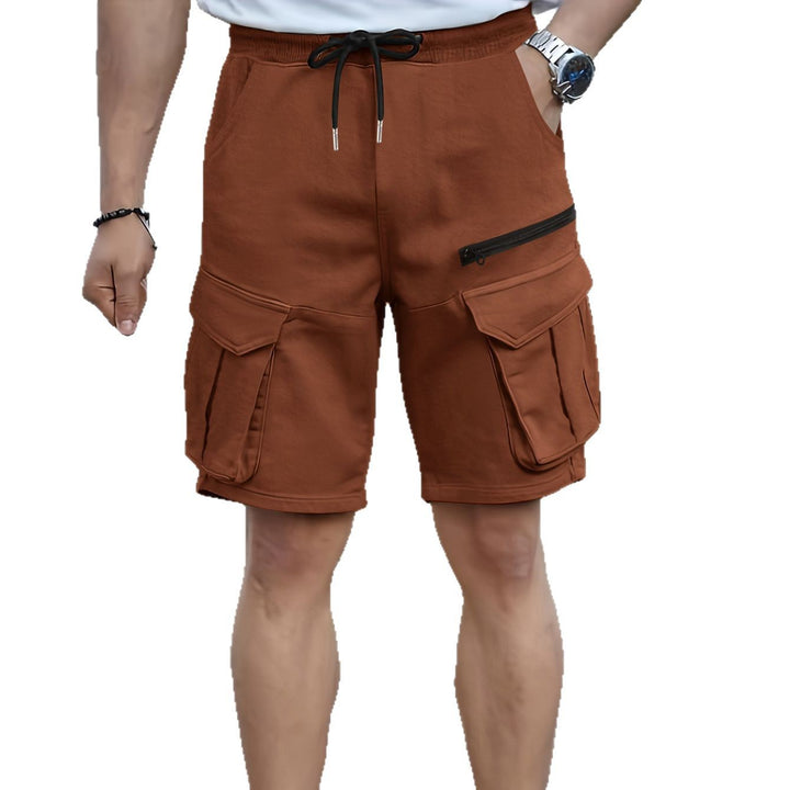 Herren Cargo-Style Utility-Shorts mit Mehrfachtaschen-Design Aliams