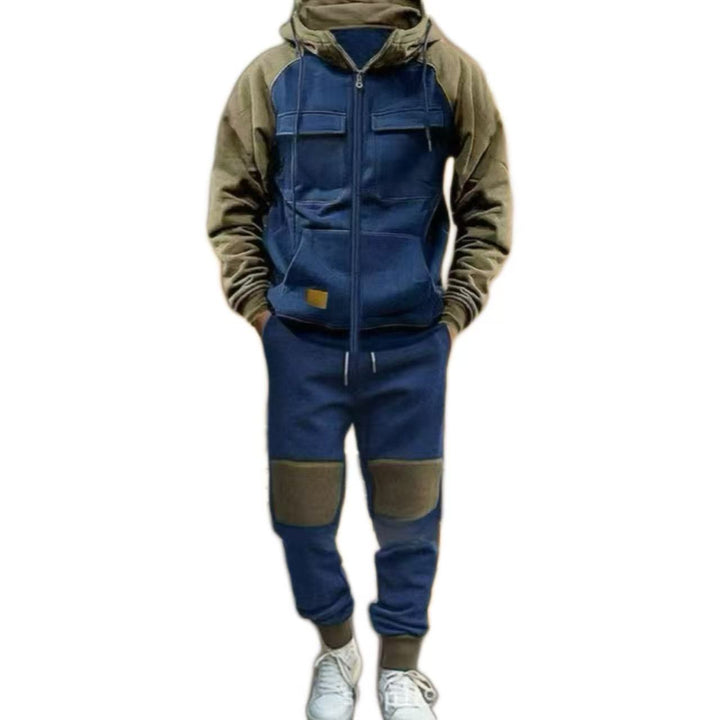 Herren funktionaler Freizeitanzug mit praktischen Taschen Aliams