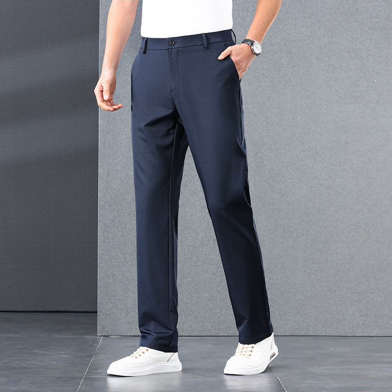 Herren elegante Business-Hose mit perfektem Sitz und komfortablem Gummizug Aliams