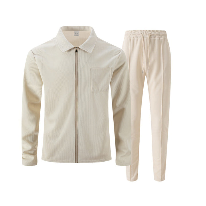 Herren Sportliches Freizeit-Set mit Reißverschluss und praktischen Taschen Aliams