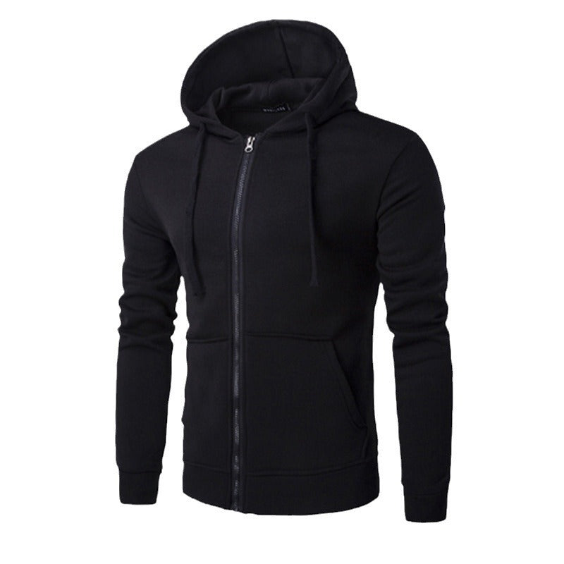 Herren praktische Kapuzenjacke mit durchgehendem Reißverschluss und bequemem Schnitt Aliams