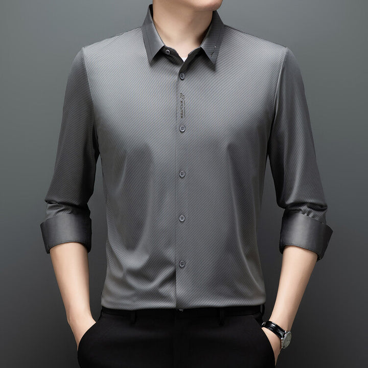 Herren elegante, atmungsaktive Hemdbluse Aliams